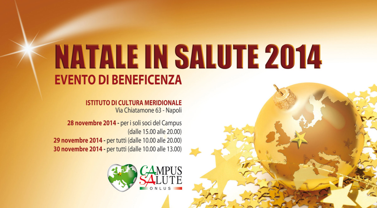 invito evento di beneficenza - natale in salute 2014